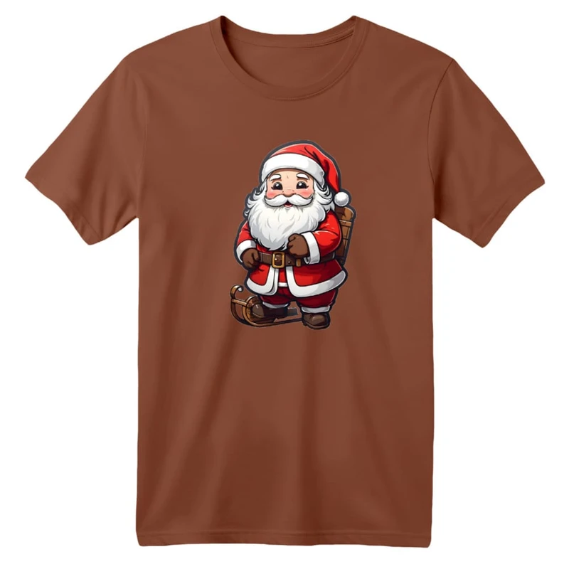 تی شرت آستین کوتاه بچگانه مدل بابانوئل کریسمس کد 1