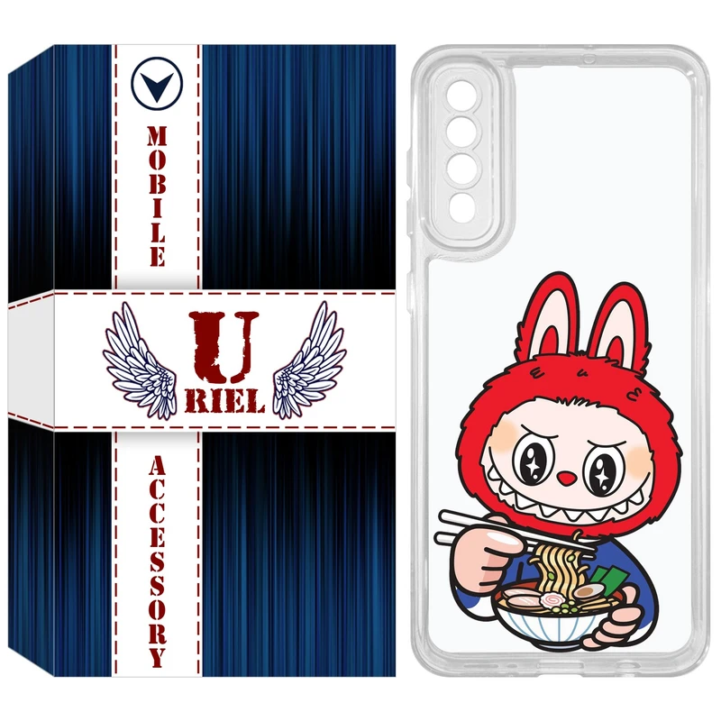 کاور یوریل مدل Clear کد 117 طرح لبوبو Labubu مناسب برای گوشی موبایل سامسونگ Galaxy A51