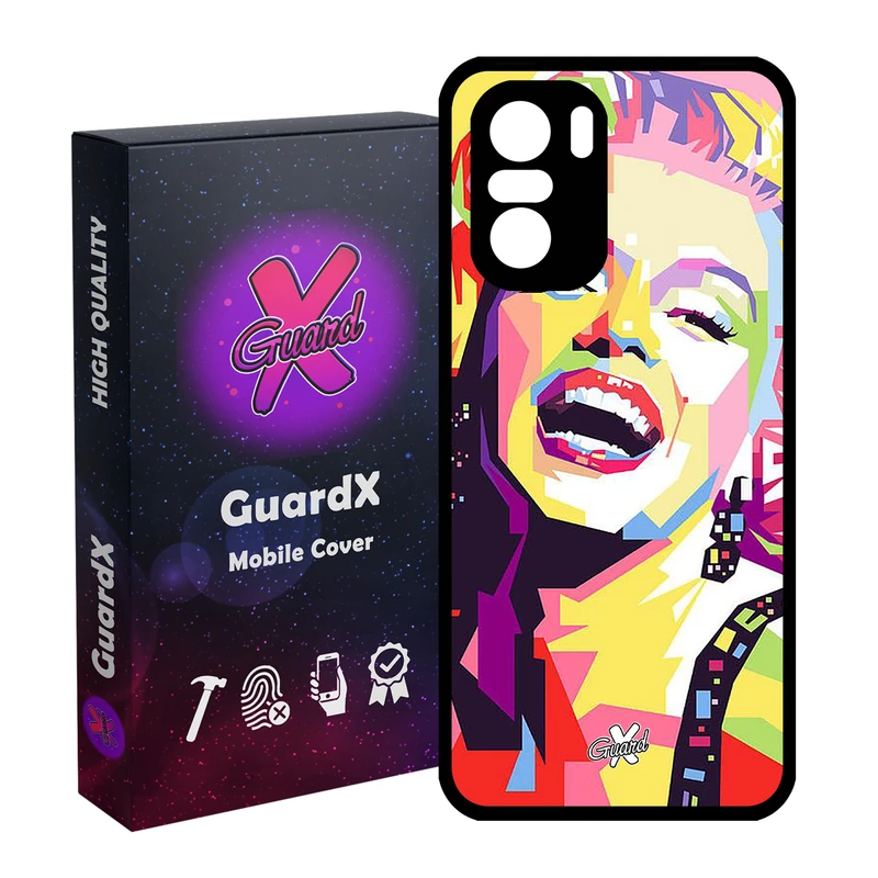 کاور گارد ایکس طرح Marilyn Monroe مدل Glass10273 مناسب برای گوشی موبایل شیائومی Poco F3/MI 11X/MI 11X Pro/Redmi K40/K40 Pro