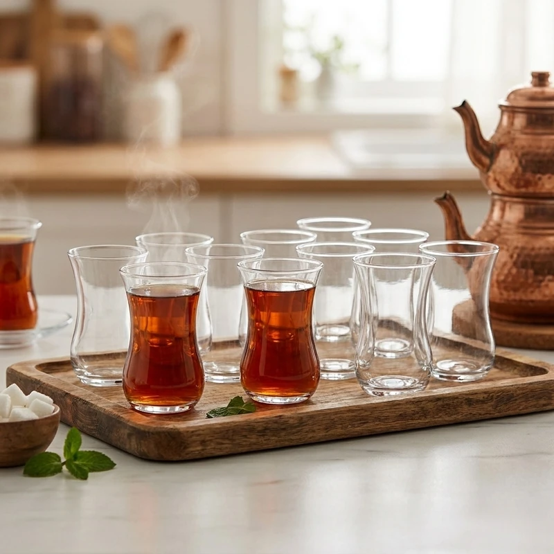 عکس شماره 2 : استکان پاشاباغچه سری اوسکودار کد 42021 بسته 12 عددی