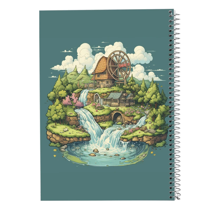 دفتر ژورنال نویسی 50 برگ مدوپد مدل نقطه ای طرح Ghibli کد DF2488