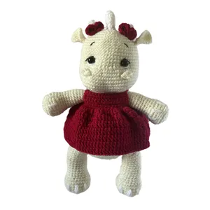 عروسک بافتنی گالری تی سی توی مدل کرگدن به همراه جعبه هدیه