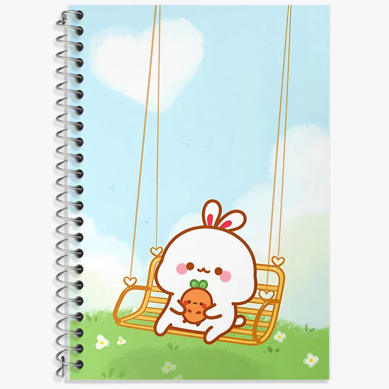 دفتر نت موسیقی 50 برگ خندالو طرح خرگوش کیوت و بامزه کد F5403