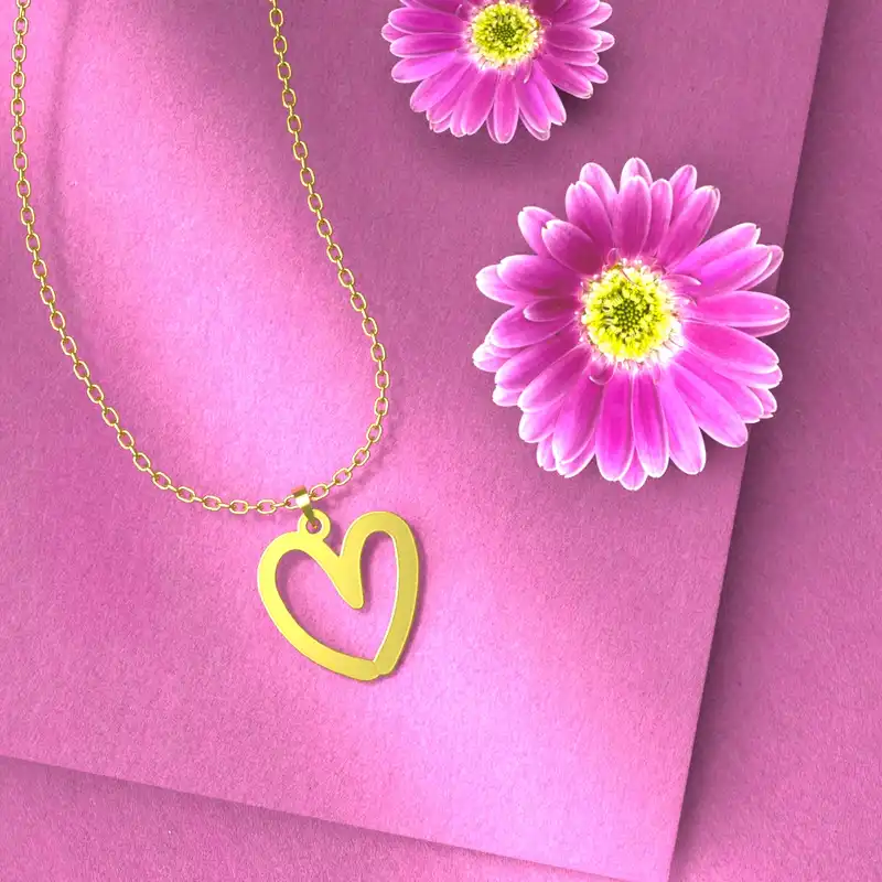 گردنبند طلا 18 عیار زنانه مدوپد مدل اشک کد CA10838