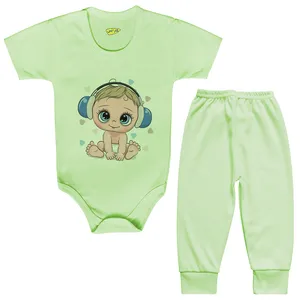 ست بادی و شلوار نوزادی کارانس مدل BSTG-251