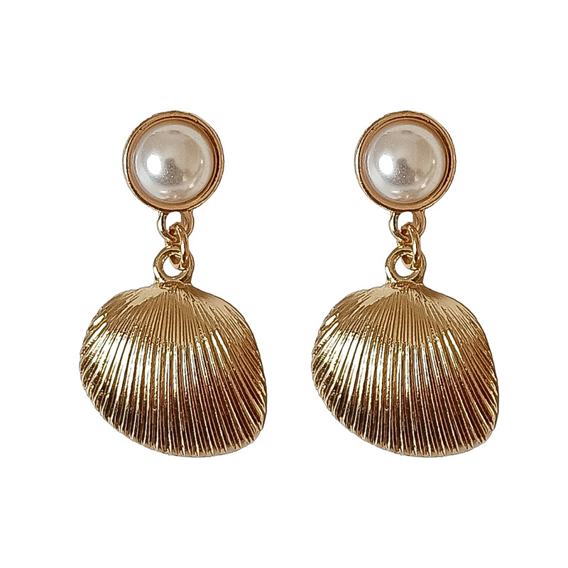 گوشواره زنانه آی ام مدل Pearl and Shell 