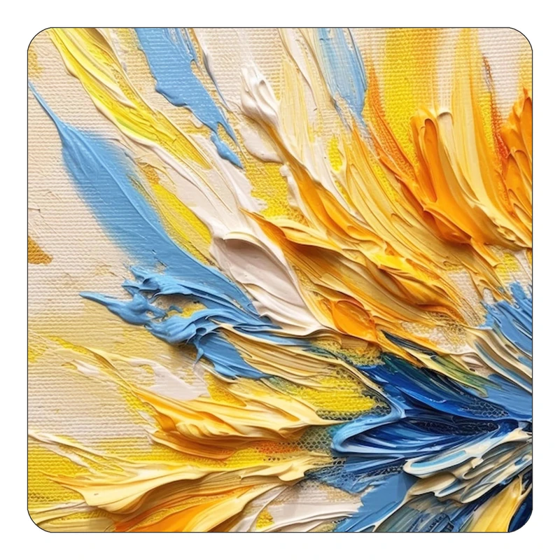 مگنت کاکتی طرح نقاشی رنگ روغن مدل mp73461