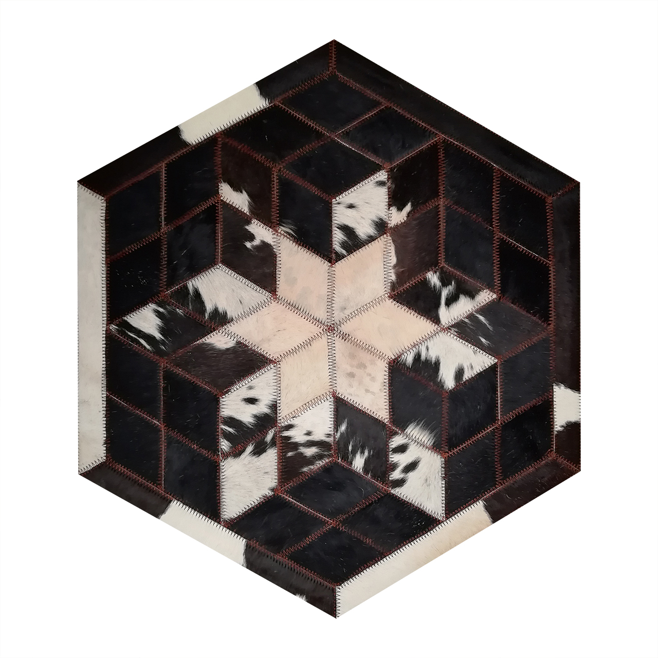 کلاژ فرش پوست و چرم کمالی مدل AD-0464