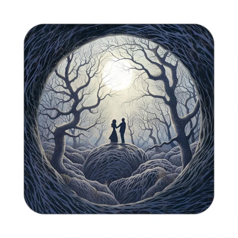 زیر لیوانی کاکتی مدل عاشقانه کد mp13351