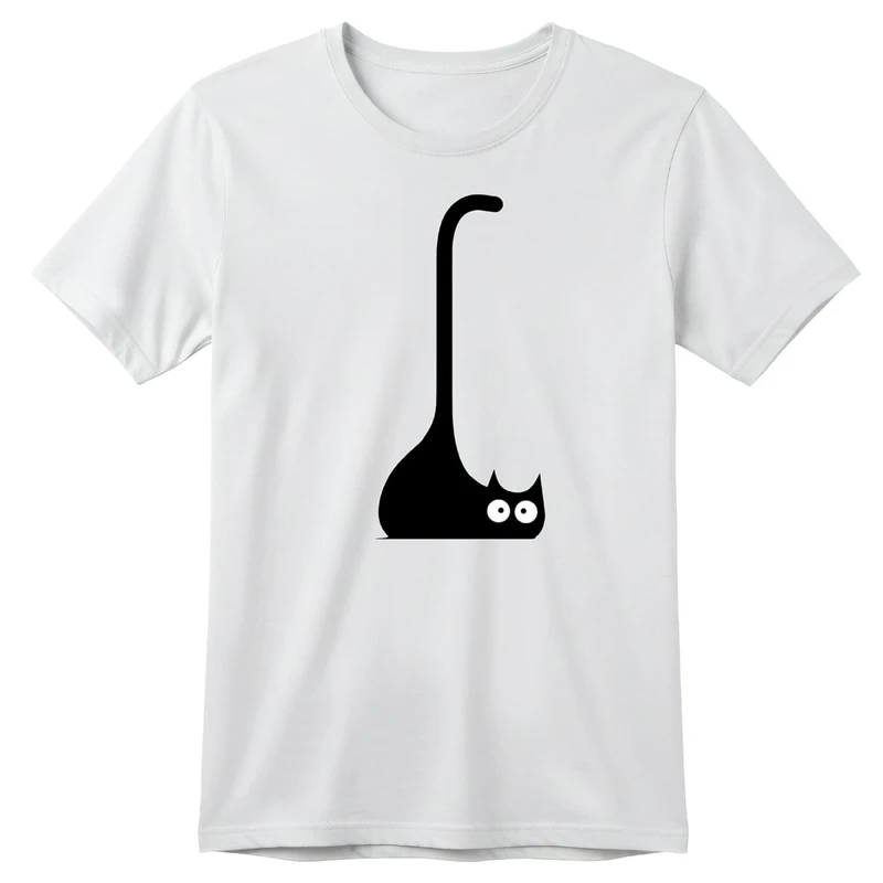 تی‌شرت آستین کوتاه بچگانه مدل گربه کد p14 