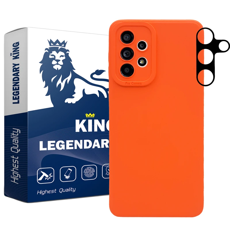  کاور لاین کینگ مدل Silikoni2022 مناسب برای گوشی موبایل سامسونگ Galaxy A13 4G به همراه  محافظ لنز