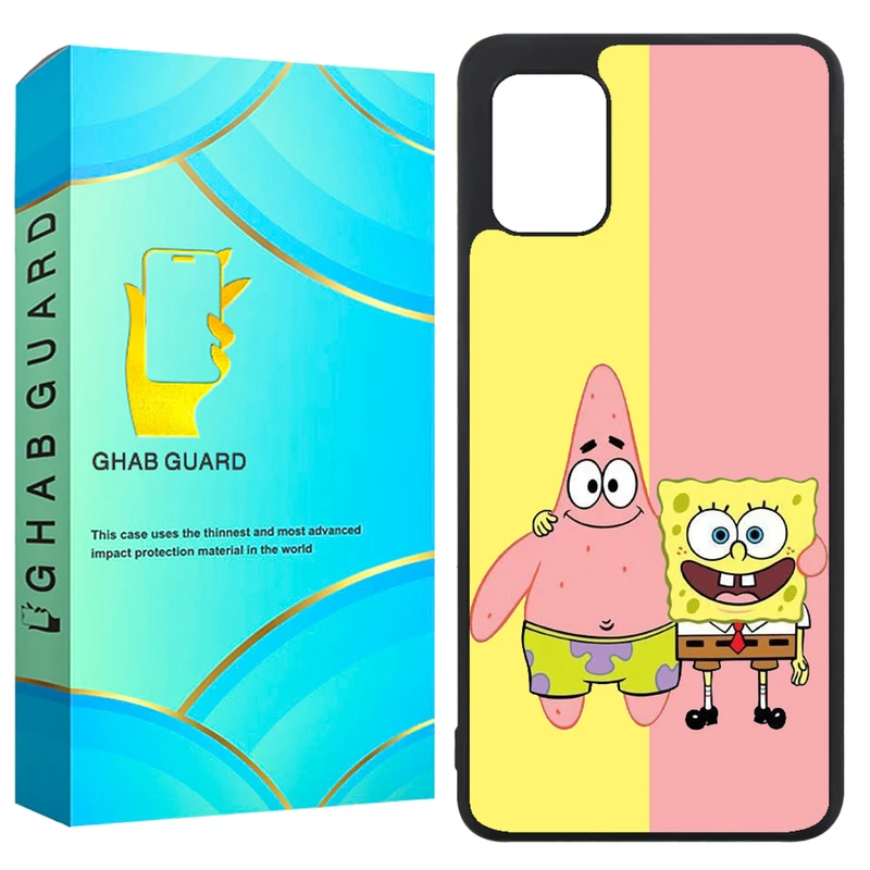 کاور قاب گارد طرح باب اسفنجی مدل GCHPA31 مناسب برای گوشی موبایل سامسونگ Galaxy A31