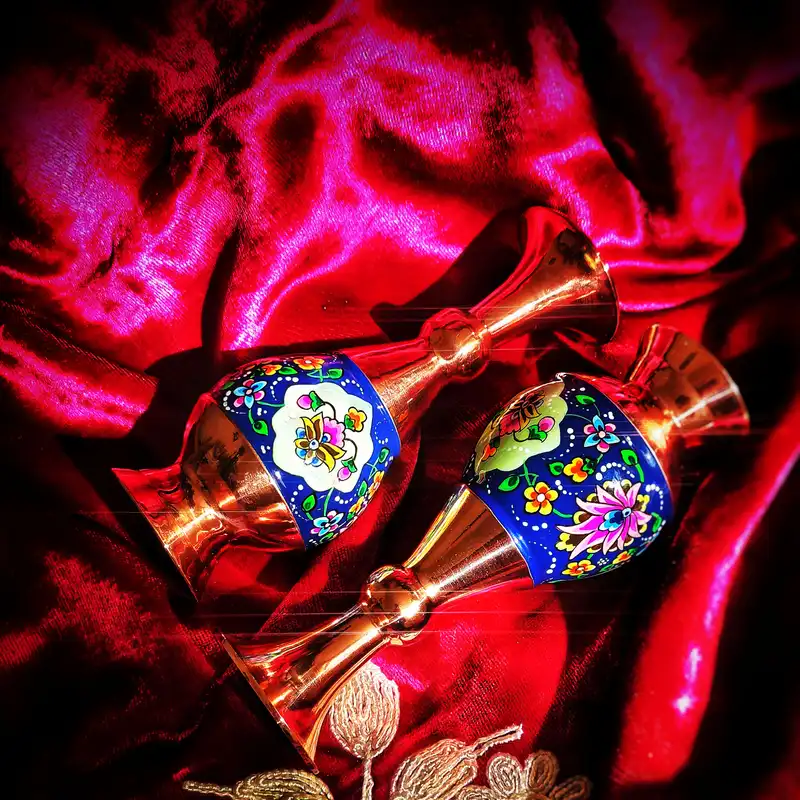 گلدان مسی مدل پرداز کد trj16 بسته دو عددی