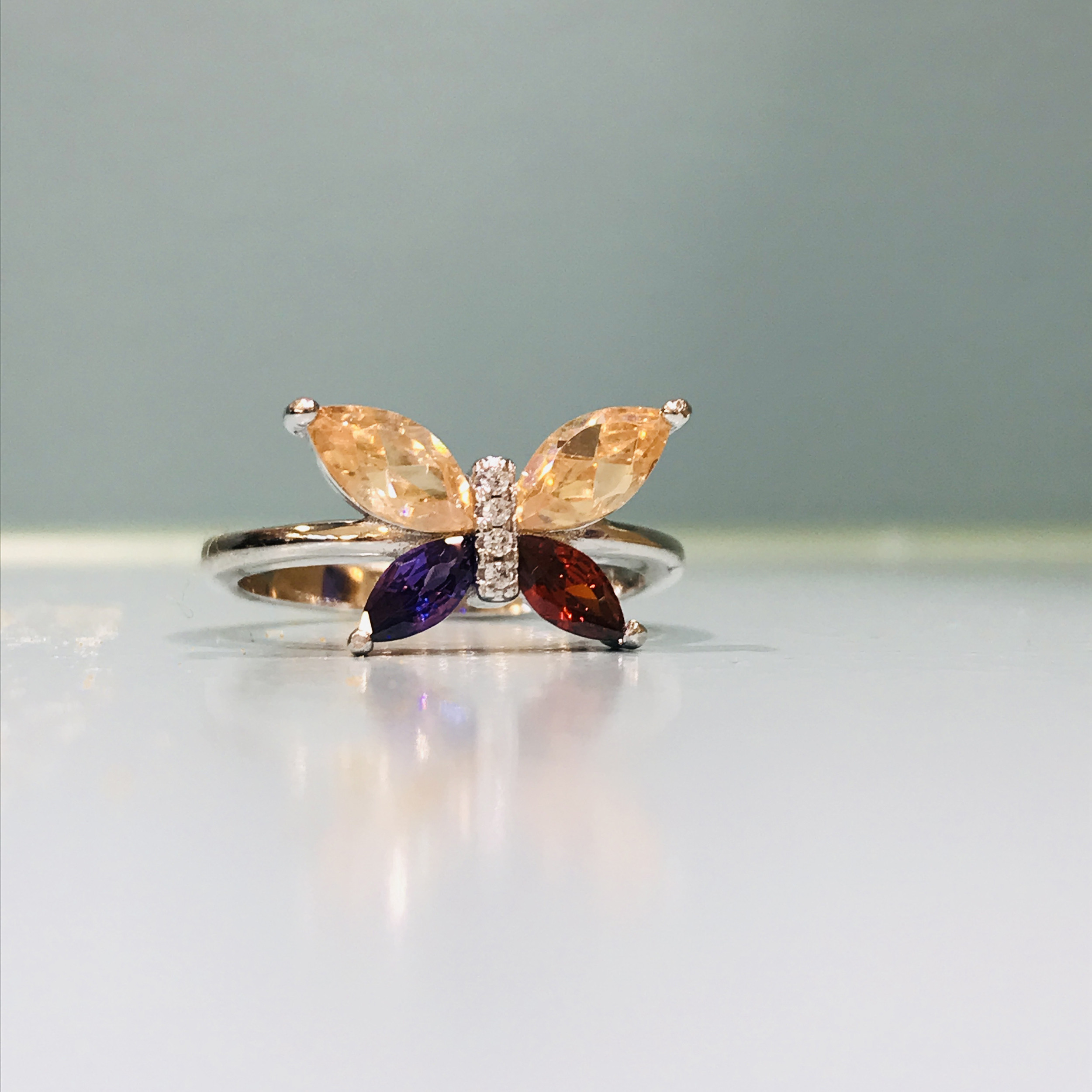 ست نقره زنانه مدل سوپر لوکس گل 443-2