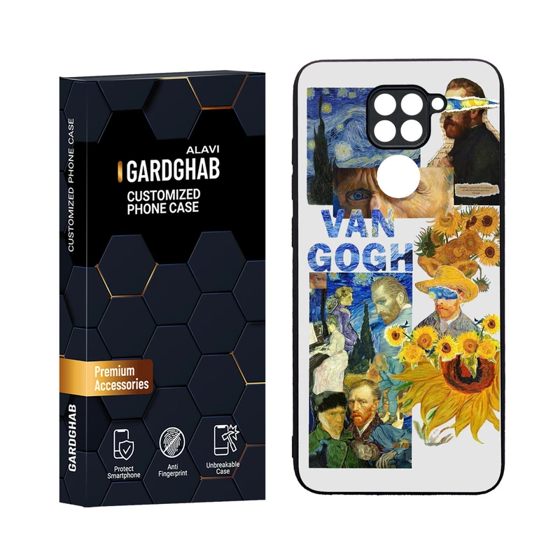 کاور گارد قاب مدل دورژله ای هنری مناسب برای گوشی موبایل شیائومی Redmi Note 9