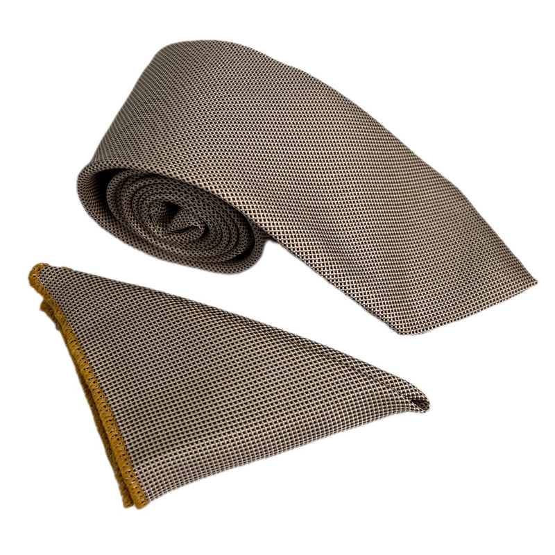 ست کراوات و دستمال جیب مردانه نسن مدل KM100