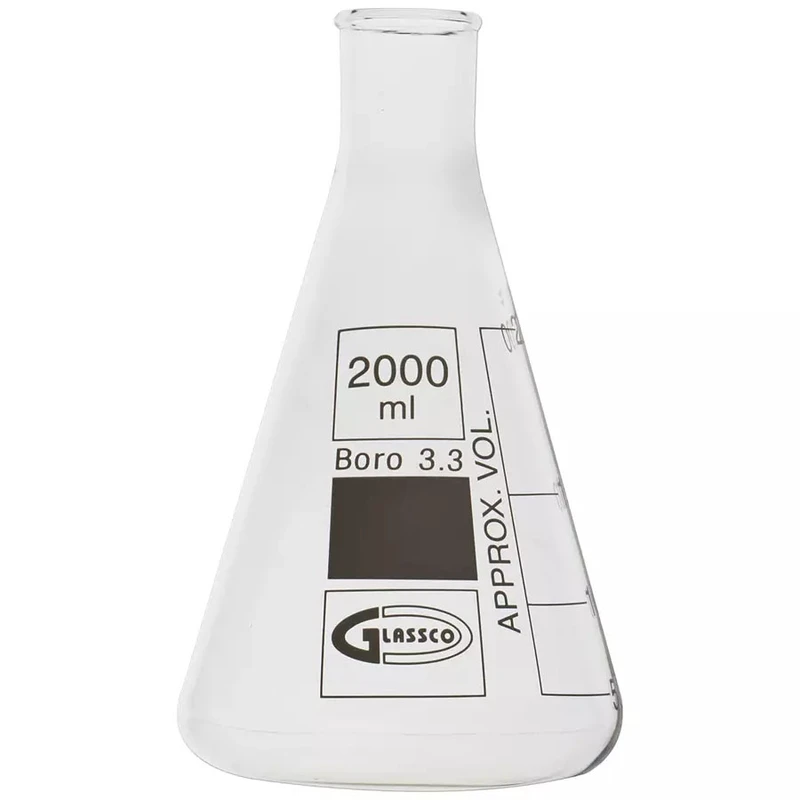 ارلن آزمایشگاهی گلاسکو کد ml-2000 حجم 2000 میلی لیتر