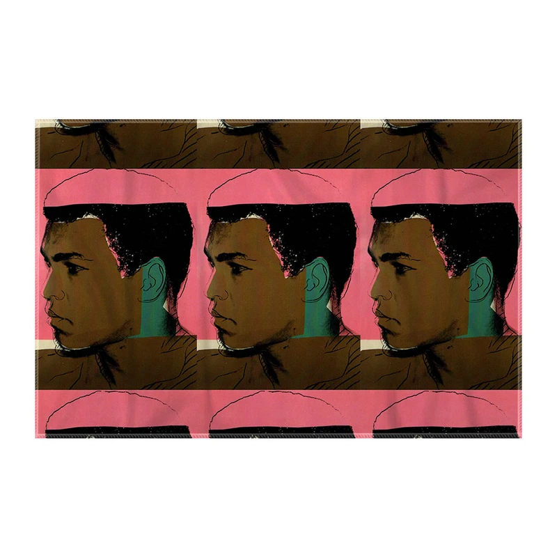 کاغذ کادو ترمه طراحان ایده مدل محمدعلی کلی از وارهول کد art0862 سایز 57x37 سانتی متر