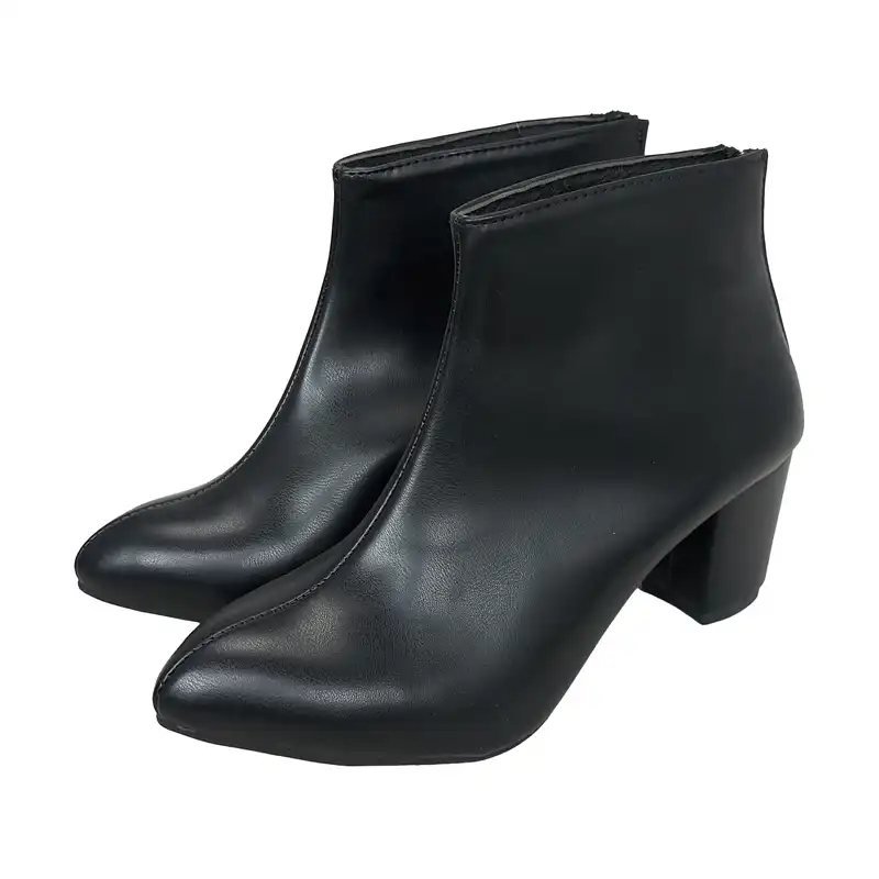 نیم بوت زنانه سیی مدل آنجلینا کد 1846