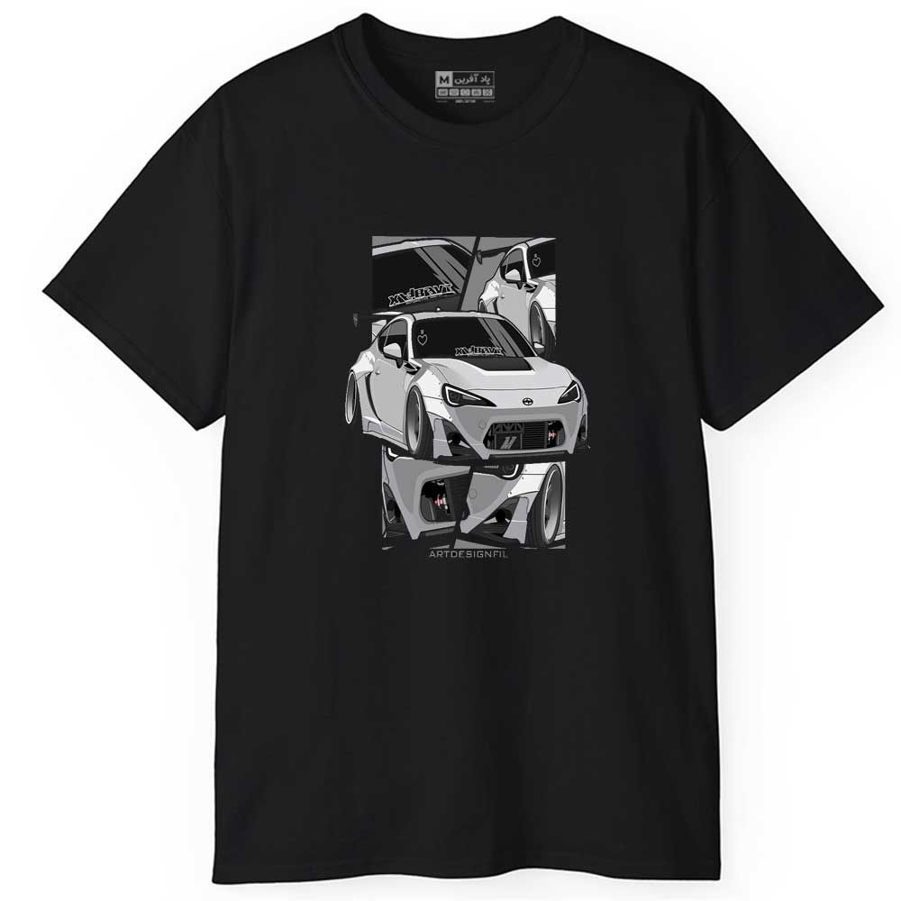 تی شرت آستین کوتاه مردانه پاد آفرین مدل اسپرت طرح ماشین نیسان GT86 اسپرت کد 01139 -  - 1
