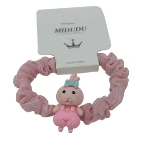 کش مو دخترانه مدل عروسکی پارچه ای فانتزی