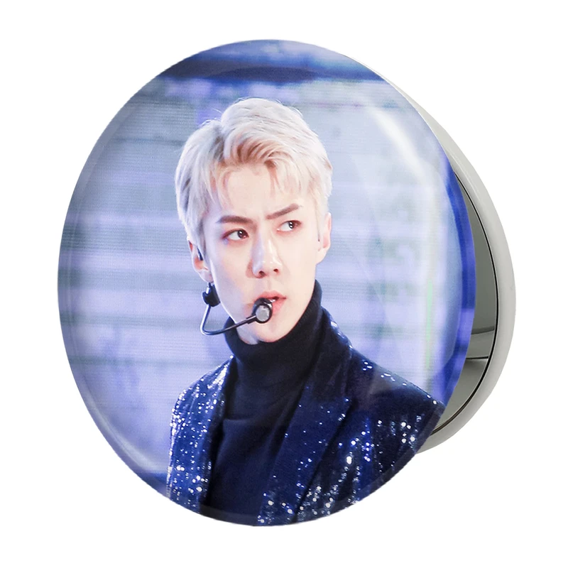 آینه جیبی خندالو طرح سهون گروه اکسو EXO مدل تاشو کد 13457 