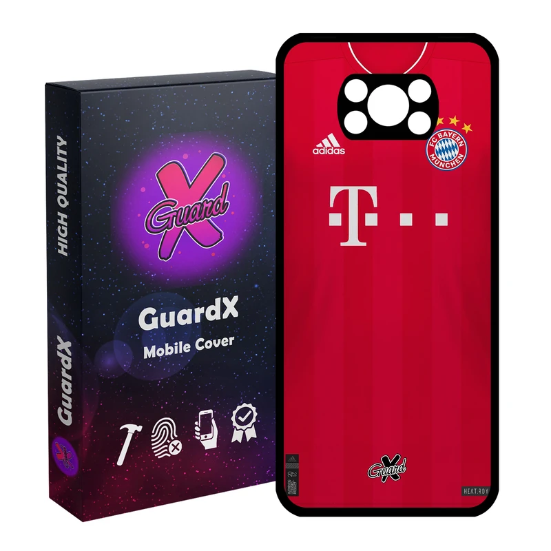 کاور گارد ایکس طرح بایرن مونیخ مدل Glass10231 مناسب برای گوشی موبایل شیائومی Poco X3 / Poco X3 NFC