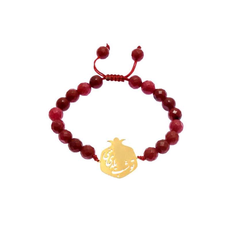 دستبند طلا 18 عیار دخترانه مدل انار تو شب یلدای منی 702 دستبند طلا 18 عیار دخترانه مدل انار تو شب یلدای منی 702