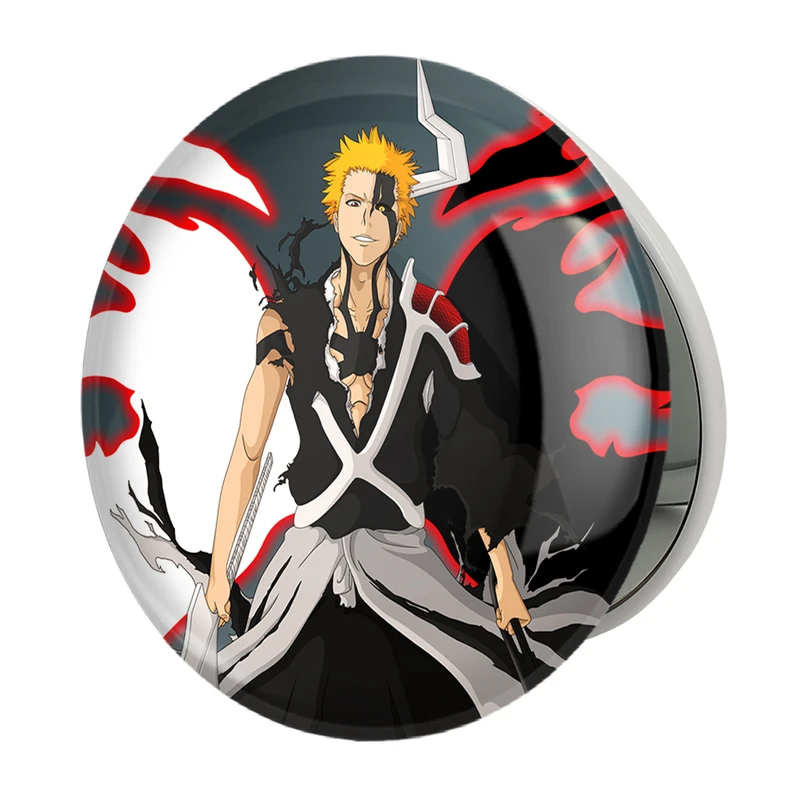 آینه جیبی خندالو طرح ایچیگو کوروساکی انیمه بلیچ Beach مدل تاشو کد 4951 