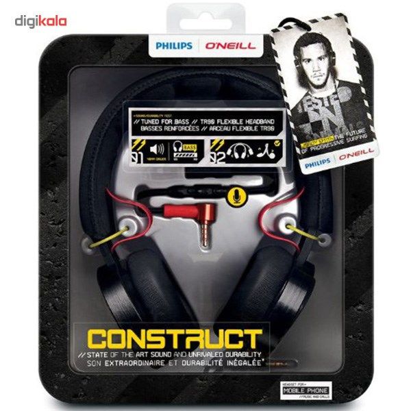هدفون هدبندی فیلیپس مدل SHO7205BK/10 O Neill main 1 13