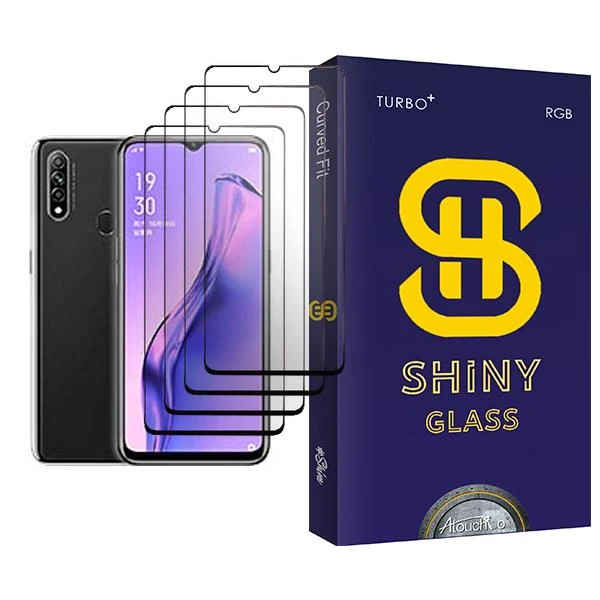 محافظ صفحه نمایش آتوچبو مدل Shiny Glass MIX004 مناسب برای گوشی موبایل اوپو A8 بسته چهار عددی