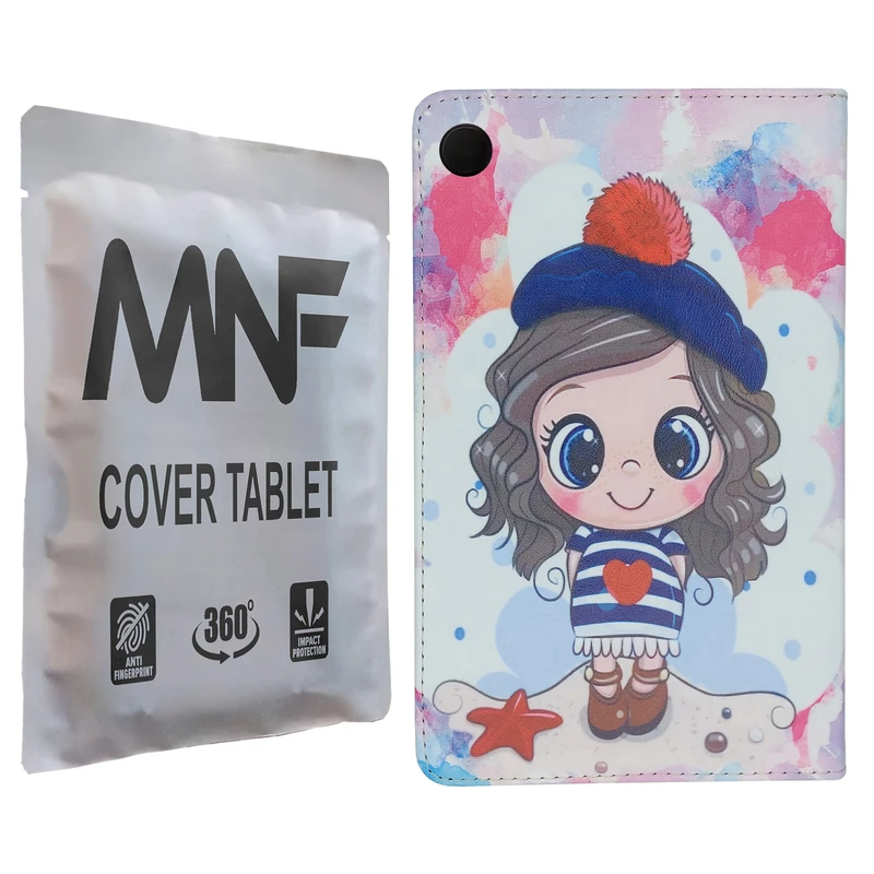 کیف کلاسوری ام ان اف طرح دختر فانتزی کد M-376 مناسب برای تبلت سامسونگ Galaxy Tab A9 / X115