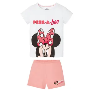 ست تی شرت آستین کوتاه و شلوارک دخترانه دیزنی مدل MInnie Mouse