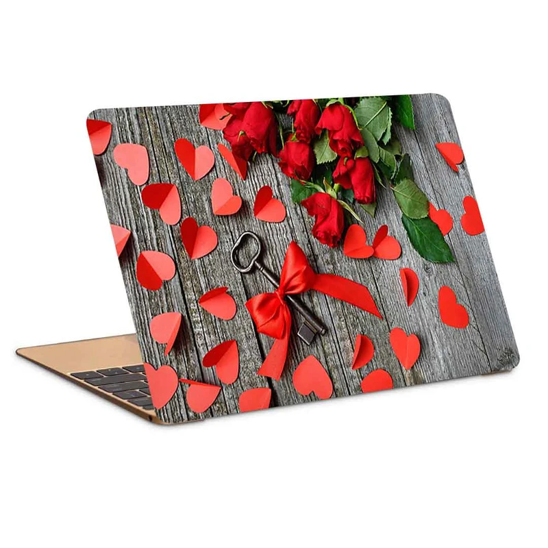 استیکر لپ تاپ طرح key ribbon hearts کد P-817 مناسب برای لپ تاپ 15.6 اینچ