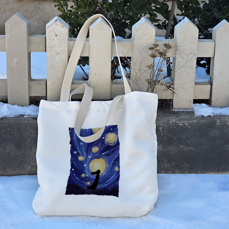 ساک خرید خندالو طرح ونسان ونگوگ کد 6605