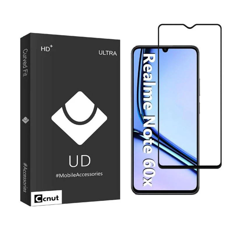 محافظ صفحه نمایش شیشه ای کوکونات مدل FULL-UDB مناسب برای گوشی موبایل ریلمی Note 60X