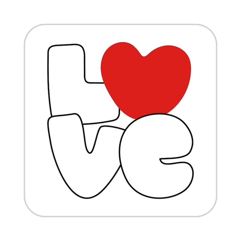 زیر لیوانی کاکتی طرح عاشقانه مدل mp39257