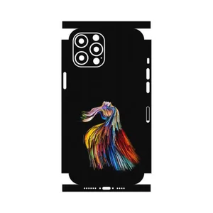 MAHOOT Rainbow Hair Digital Art-FullSkin Cover Sticker for Apple iPhone 12 Pro Max