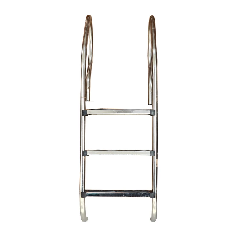 عکس شماره 2 : نردبان استخری 3 پله مدل کف پله استیل