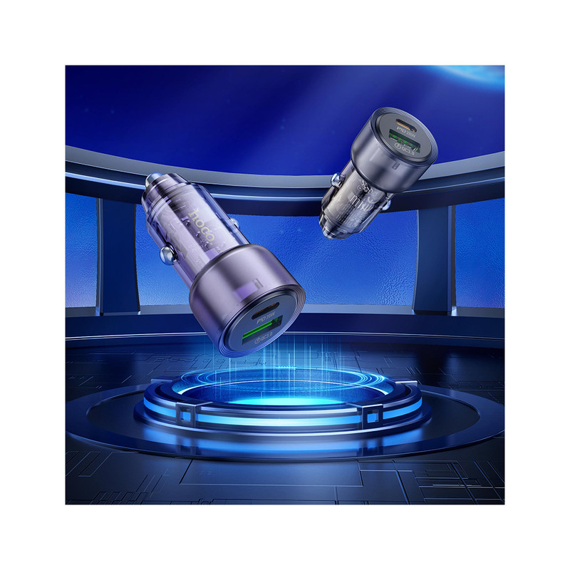 خرید و قیمت شارژر فندکی 38 وات هوکو مدل Z52 PD+QC3.0