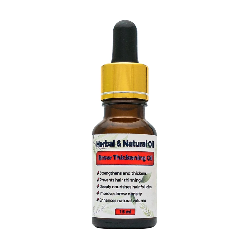 روغن تقویت و ضخیم‌کننده ابرو  هربال مدل 5 گیاه حجم 15 میلی لیتر
