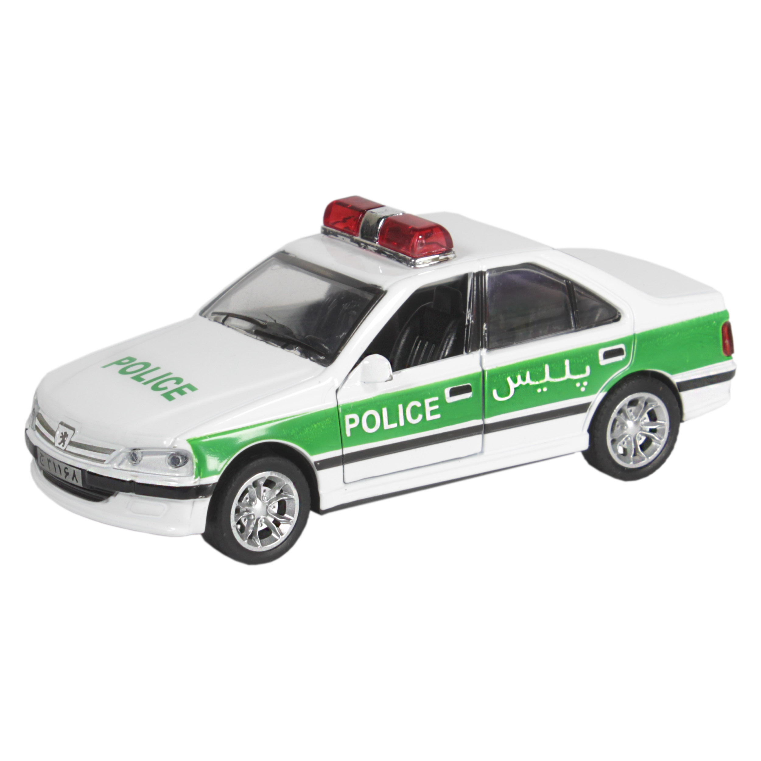 ماشین بازی مدل پژو پارس پلیس کد 0309