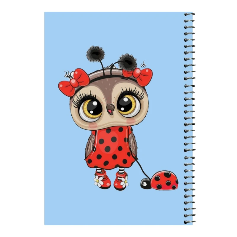 دفتر مشق 80 برگ اس جی مدل جغد کد ۱     