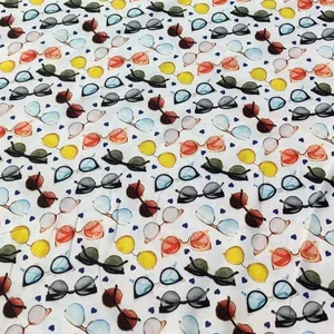 پارچه لباس عرض 1.5 متر مدل کرپ عینک رنگ سفید