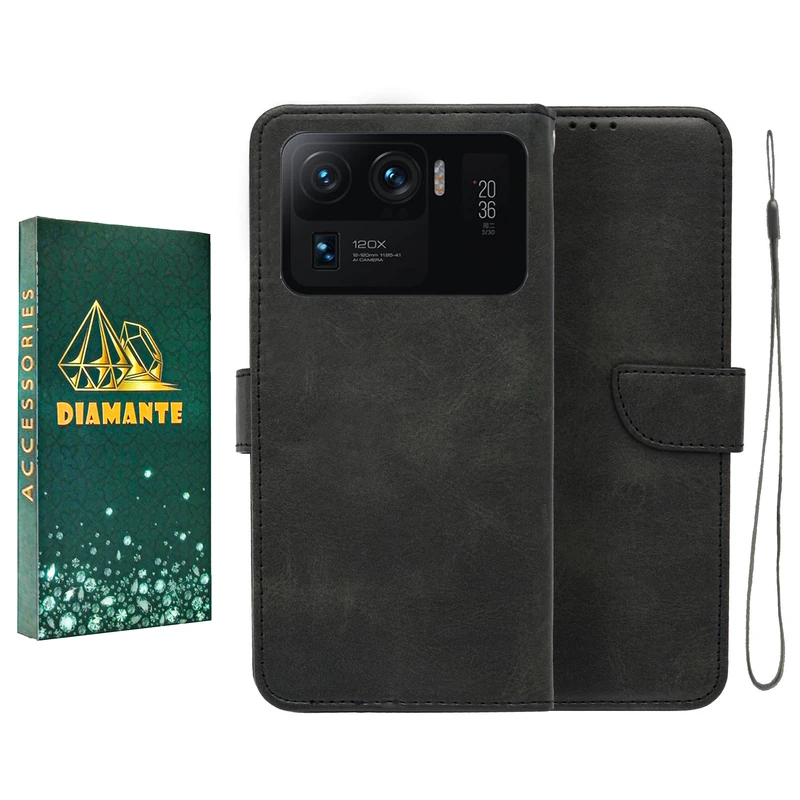 کیف کلاسوری دیامانته مدل gn مناسب برای گوشی موبایل شیائومی Mi 11 Ultra به همراه بندآویز