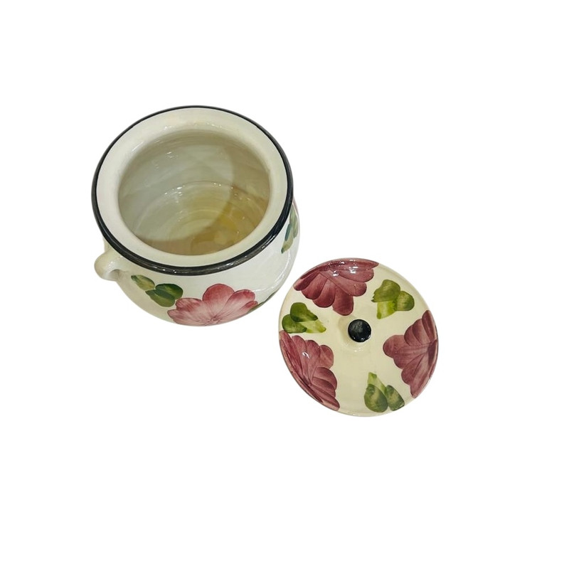 قابلمه سرامیکی مدل گلهای بهاری کد 2