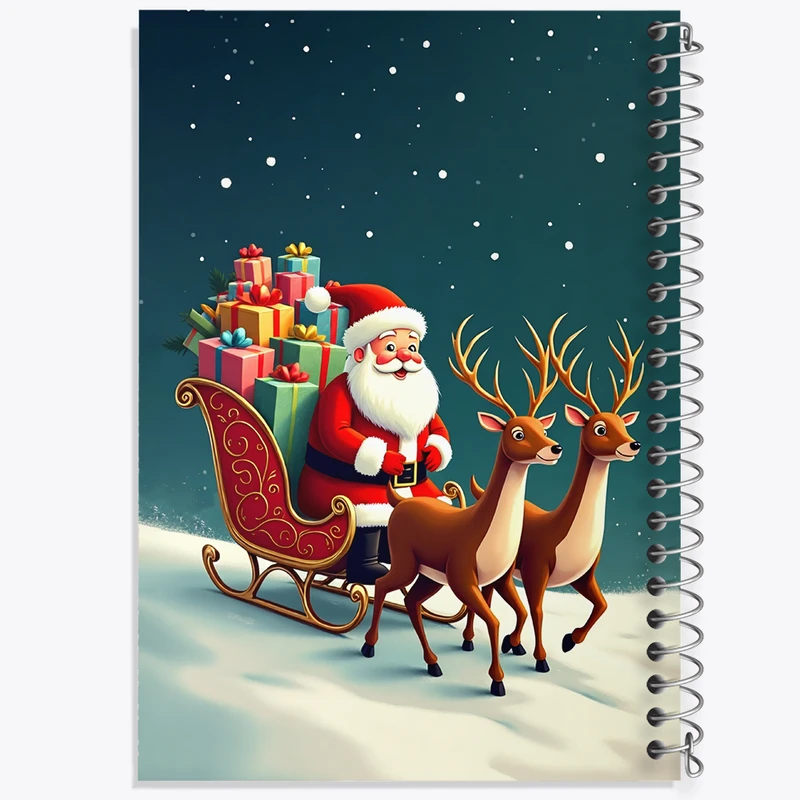 دفتر لیست خرید 50 برگ خندالو طرح بابانوئل و کریسمس کد F8256