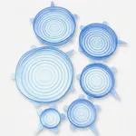 درپوش ظرف مدل سیلیکونی مجموعه 6 عددی