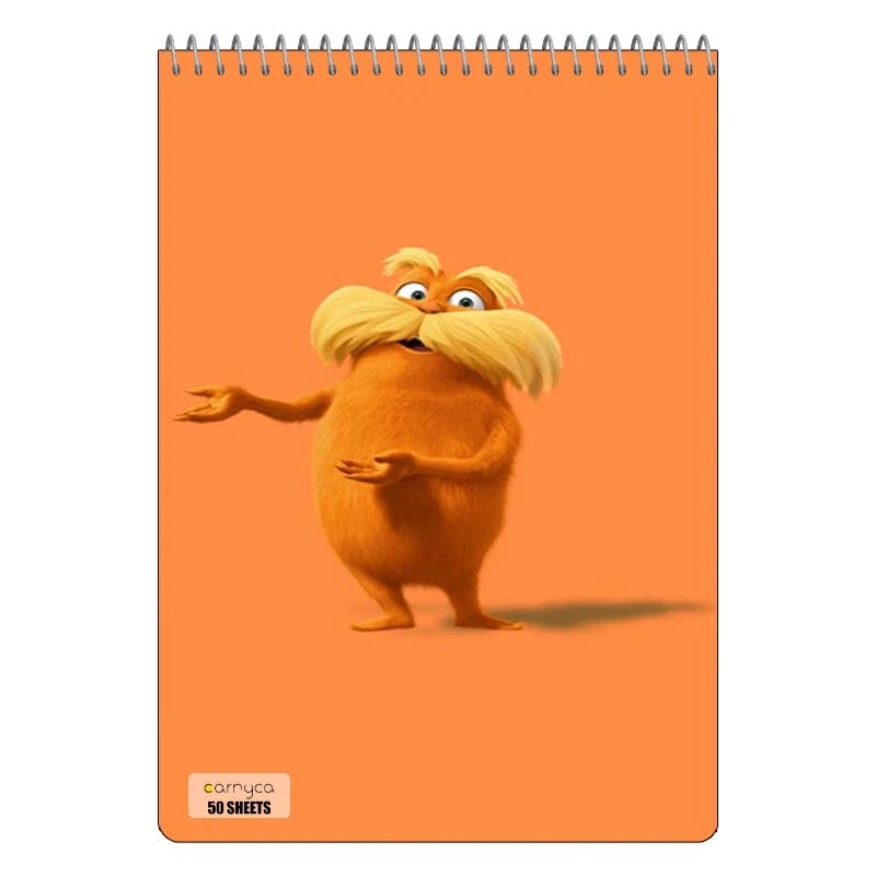 دفتر نقاشی 50 برگ سیمی کارنیکا طرح لوراکس مدل The Lorax کد 42452