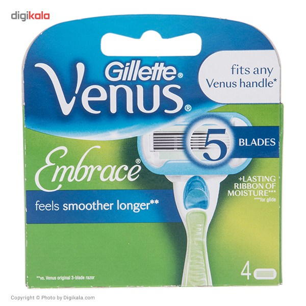 تیغ یدک ژیلت مدل Venus Embrace بسته 4 عددی